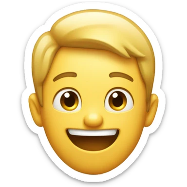 a smiling face emoji expressing i don't know sticker