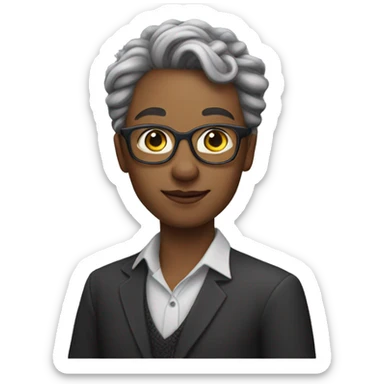 44 year old afab non binary teacher sticker