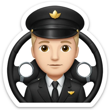 chauffeur steering wheel sticker