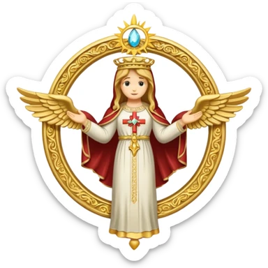ave maria's emblem  sticker