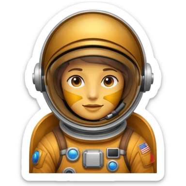 Astronauta yendo al sol sticker