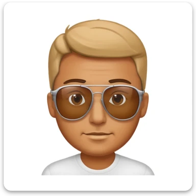 uomo con occhiali da sola sticker