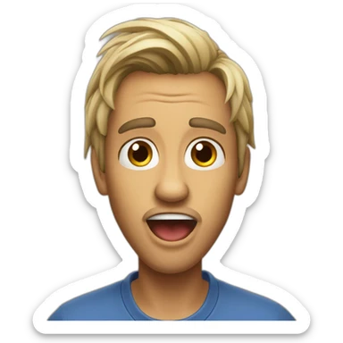 Sanglier qui tire la langue sticker