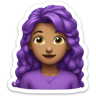 Corazón  ❤️ de color lila sticker