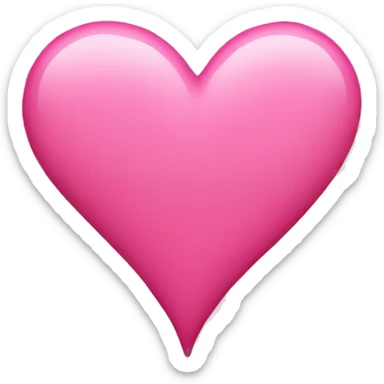 Pink heart sticker