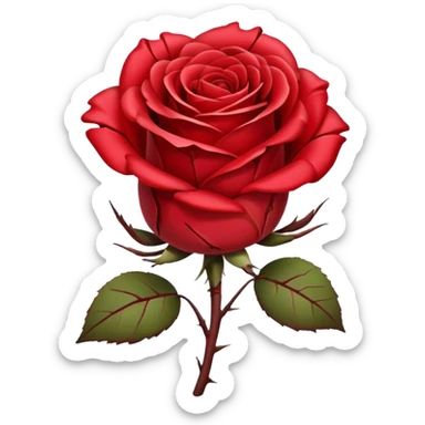 Broken rose
 sticker