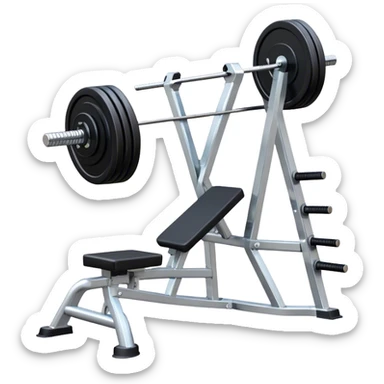 hack-squat gym machine sticker