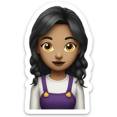 Halloween girl sticker