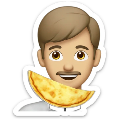 Tortilla de patatas con cebolla española sticker