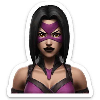 frightened Mileena Mortal Kombat X sticker