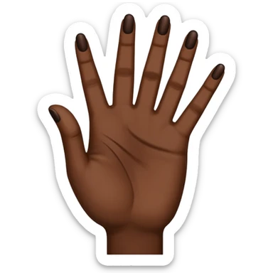 Make the ysl hand sign, but make the hand dark skin sticker