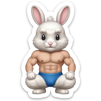6 pack rabbit sticker