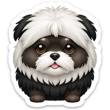 black shitzu sticker