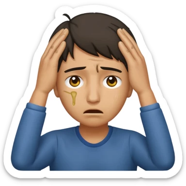 Ami burro le duele la cabeza sticker