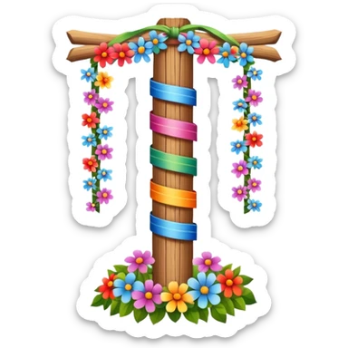Midsummer pole sticker