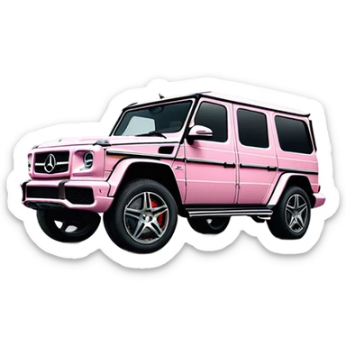 entire Mercedes-Benz G63 AMG elegance light pink sticker