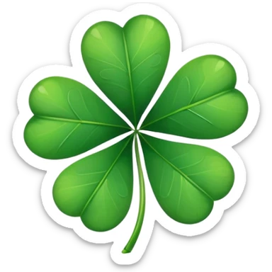four leaf clover sticker
