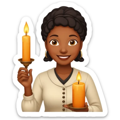 Candle Maker black woman sticker