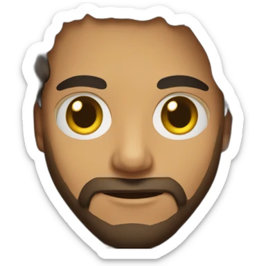 olive skin man with short beard hazel eyes and black hair wearing hoodie with cat on lap sticker