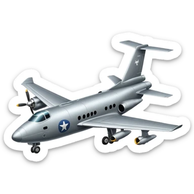 Avion militar sticker