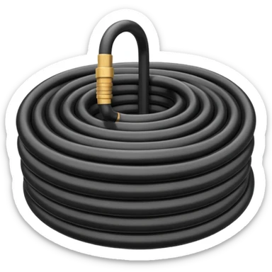 A Hose – coiled water hose sticker