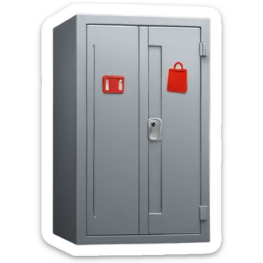 Red locker  sticker