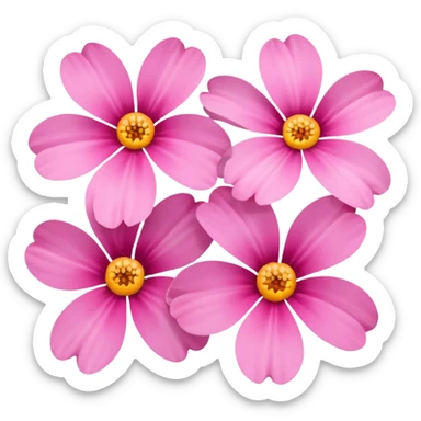 Pink flowers sticker