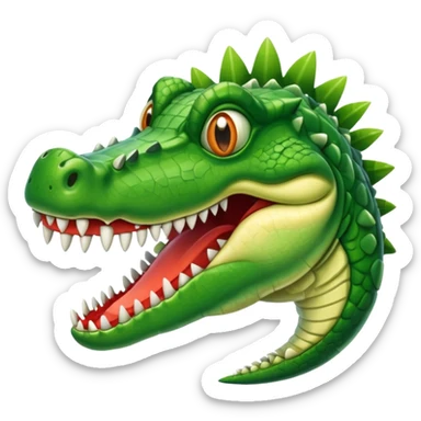Avion con cabeza de cocodrilo sticker