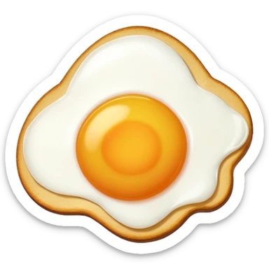 fried egg white only sticker