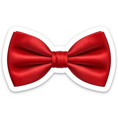 Papillon morbido rosso sticker