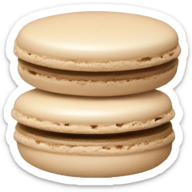Beige macaron sticker