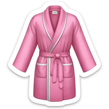 A pink robe de chambre sticker