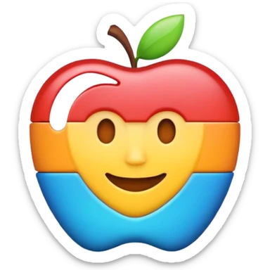 Strong Wi-Fi symbol vibrant Apple-style emoji sticker