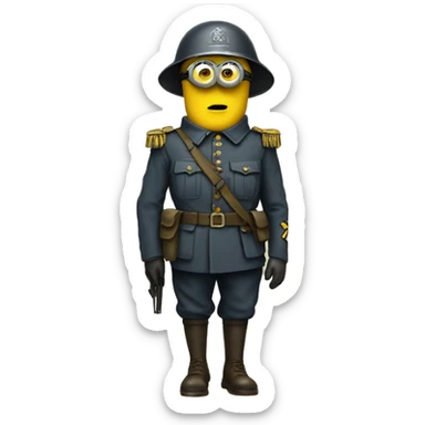 Minion soldier 1943 sticker