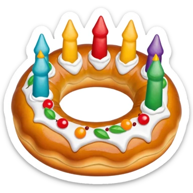 rosca de reyes sticker