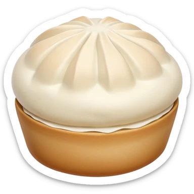 Soft colored baozi steamed bun street snack sticker