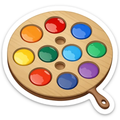 artist's palette sticker