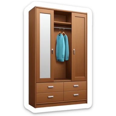 wardrobe modern closed mirror door sticker