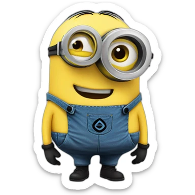 Un Minion mandando un beso sticker