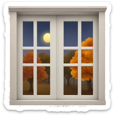 Autumn window sticker