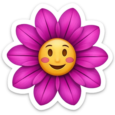 amean  flower with a personality  sticker