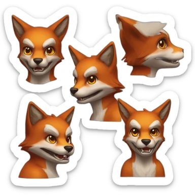 Démon renard 9 queu sticker