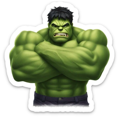 Hulk bicep sticker