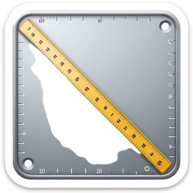 mac os icon crop ruler square  sticker