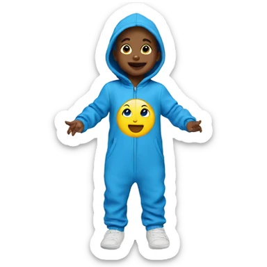 toddler jumpsuit blue sticker