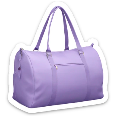 Lavender girly gym bag sticker