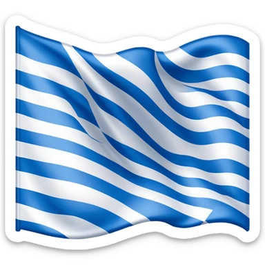 Bavarian flag waving sticker