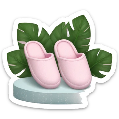 Light pink house slippers sticker