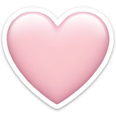 Light pink heart sticker