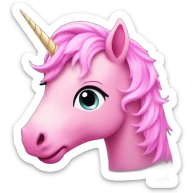 pink unicorns sticker